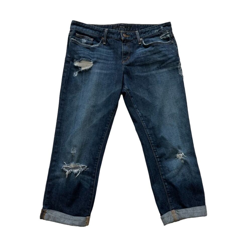 Joe's Jeans Distressed Blue Cropped Jeans